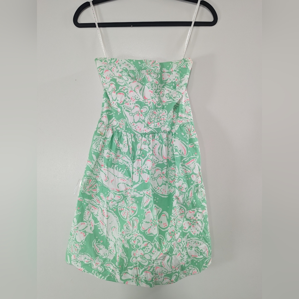 Lilly Pulitzer Strapless green Dress